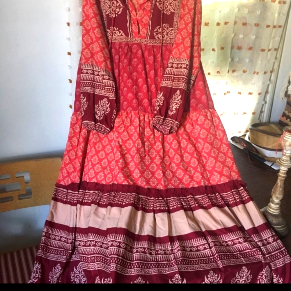 Beautiful Raga Anthropologie Maxi Dress L